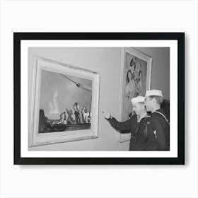 Sailors Looking At Paintings Of George Schrieber S At The Fine Arts Building, This Is A Part Of The Long Voyage Home Art Print