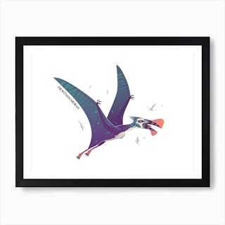 Flying Dinosaur Ornithocheirus Art Print