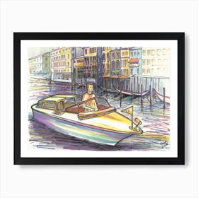 Venice Grand Channel Live Art Print