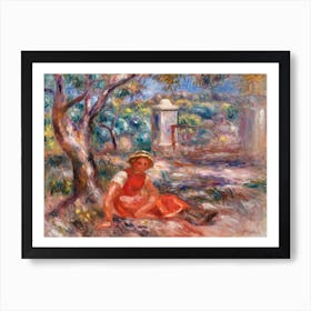 Girl At The Foot Of A Tree (1914), Pierre Auguste Renoir Art Print