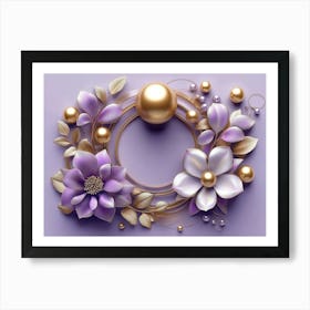 Purple Flowers Art Print