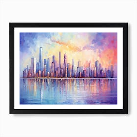 Chicago Skyline 13 Art Print