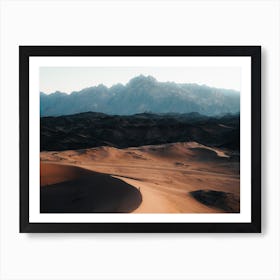 Sand Dunes In The Desert Art Print