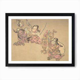 Night Parade of A Hundred Demons Kawanabe Kyosai Vintage Japanese Woodblock Print Yokai 12 Art Print