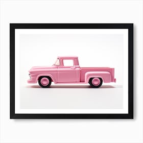 Toy Car 56 Ford Truck Pink Art Print