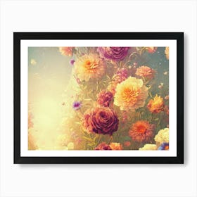 Flowers In The Sky 2 Art Print