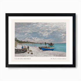 The Beach At Sainte Adresse, Claude Monet Poster Art Print