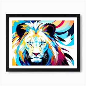 Lion Painting 115 Art Print