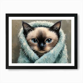 Bathroom Cat 9 Art Print