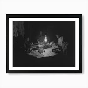 Untitled Photo, Possibly Related To Pomp Hall Family At Dinner, Oklahoma By Russell Lee 1 Art Print
