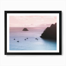 Sunset On The Pacific California Coast Art Print