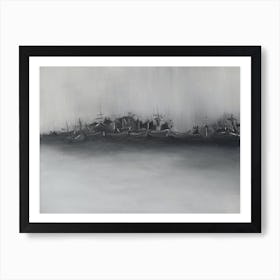 Ships In The Harbor Art Print