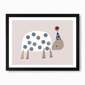 Party Tortoise Art Print