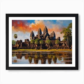 Angkor Wat Seven Wonder Of The World Art Print