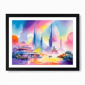 Spaceship Earth Art Print