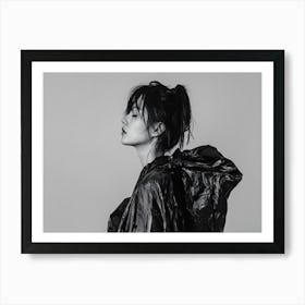 Black And White Portrait Of A Woman 7 Art Print