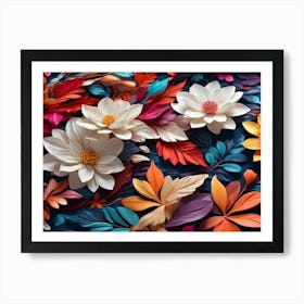 Paper Flowers Art Print