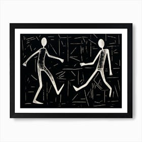 Two People Playing Art Print