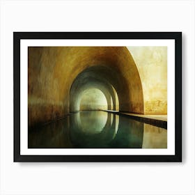 Pool In The Tunnel Art Print