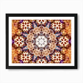 The Brown Pattern Is Symmetrical Art Print