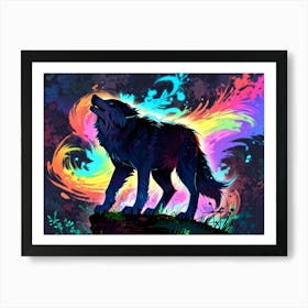 Howling Wolf 2 Art Print