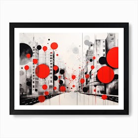 Red Dots Art Print