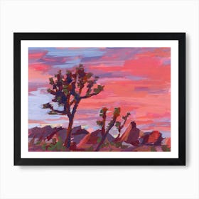 Joshua Tree Sunset Art Print