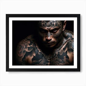 Tattooed Man Art Print