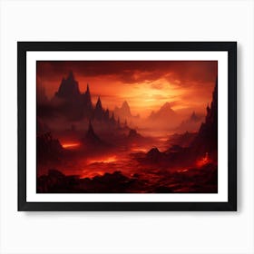 Lava Landscape Art Print