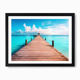 Pier To The Sea Art Print