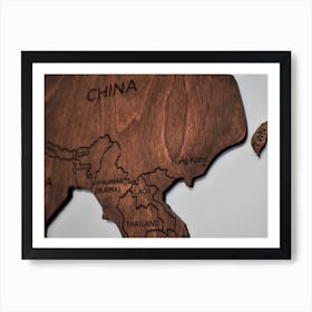 China painting map Art Print