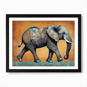 Modern Elephant, 1137 Art Print