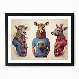 oh Deer Art Print