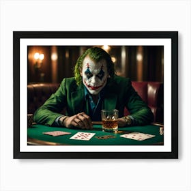 Joker Playing Poker 2 Art Print