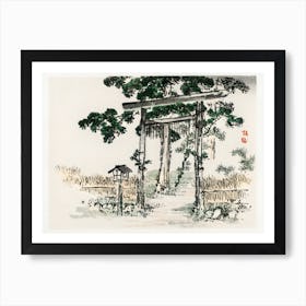 Shrine Gate, Kōno Bairei Art Print