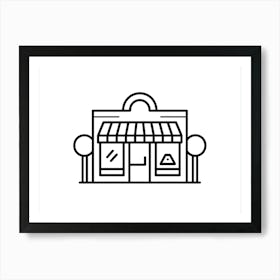 Shop Icon Vector Illustration 4 Art Print