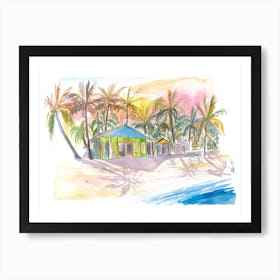 Beach Houses In Dominican Republic Art Print