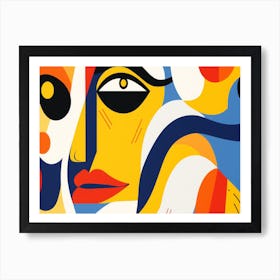 Abstract Portrait Of A Woman 4 Art Print