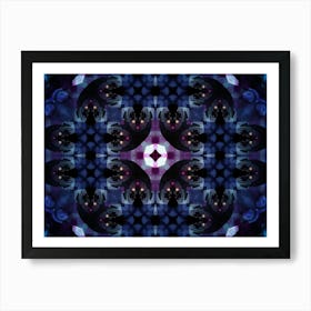 Abstract Pattern Purple Glow 3 Art Print