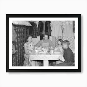 Marcus Miller And Family In Shack That He Built Himself, Spencer, Iowa, This Is Half The House, Miller Is A Hired Hand Who Art Print