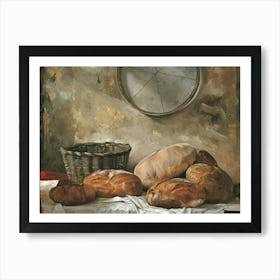 Bread And Baskets Art Print