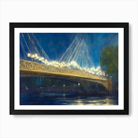 London Bridge At Night Art Print