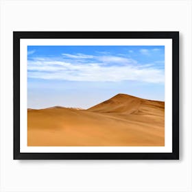 Sand Dunes In The Namib Desert, Namibia (African Series) Art Print