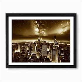 New York City At Night 27 Art Print