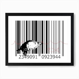 Funny Barcode Animals Art Illustration In Painting Style 124 Art Print
