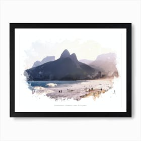 Ipanema Beach, Ipanema & Leblon, Rio De Janeiro Art Print