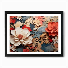 Paper Flowers 1 Art Print