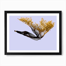 Fly Baby Yellow Art Print