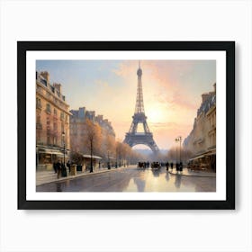 Eiffel Tower In The Morning Light Art Print