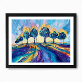 Sunset Trees 6 Art Print